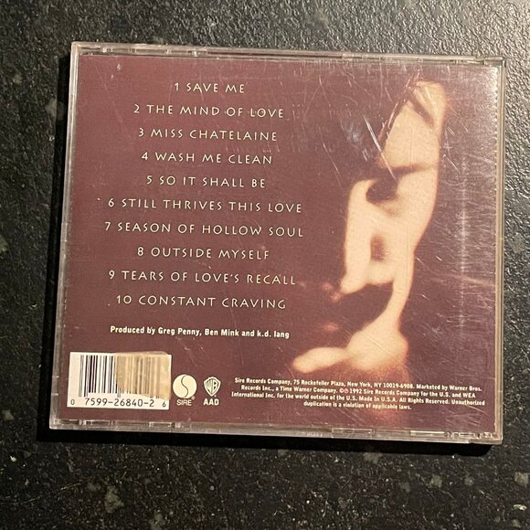 "Ingenue," k. d. lang, 1992 CD - Picture 3 of 7